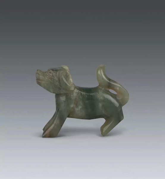 極珍品 唐緑釉 緑釉犬 動物俑 お墓の守護犬 中国美術 - 工芸品
