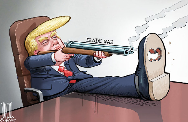 特朗普挑起对华“贸易战” 美国网友：愚蠢行为 会害苦我们