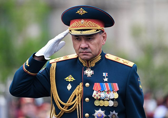 Министр обороны РФ Сергей Шойгу на генеральной репетиции военного парада на Красной площади