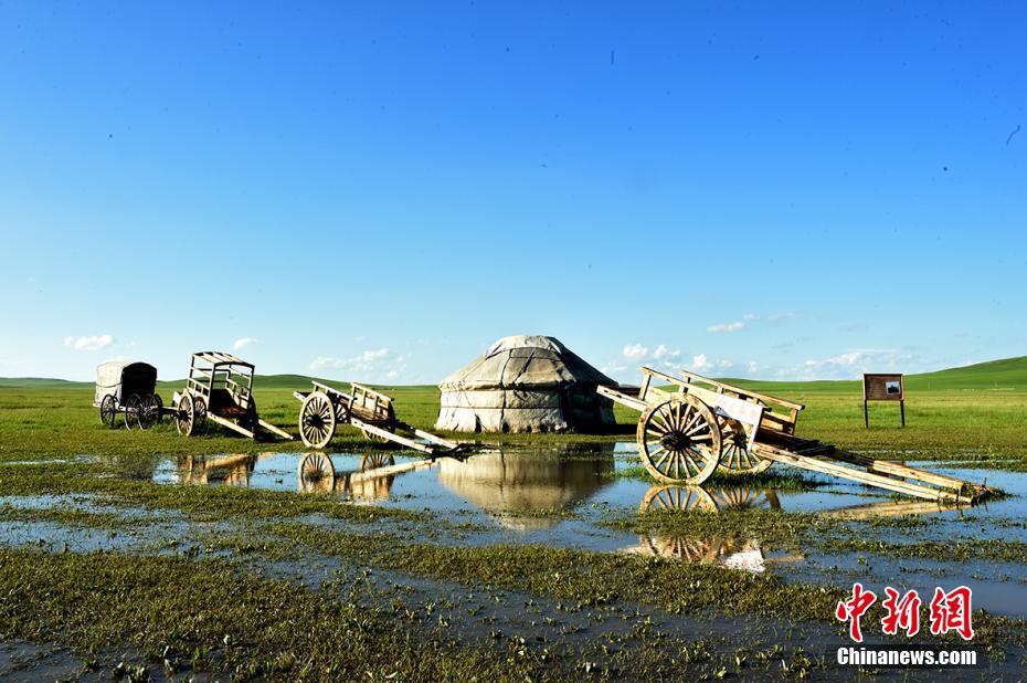 【新时代·幸福美丽新边疆】探访《狼图腾》拍摄地 锡林郭勒兵团小镇