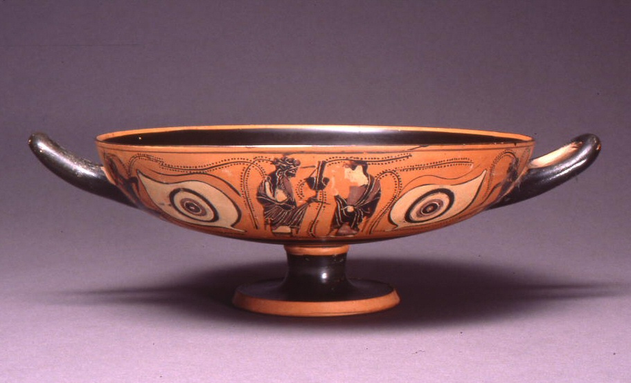 红彩巨目纹陶杯，希腊 雅典，约前530年.jpg