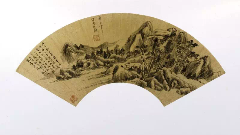 《山居图扇》是目前所见董其昌传世最早的一件绘画作品。.jpg