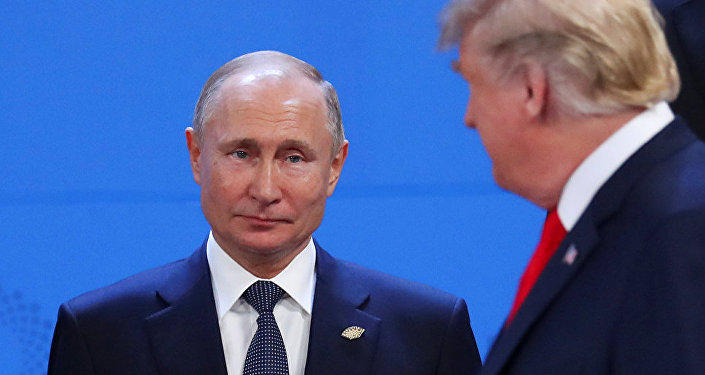 Президент России Владимир Путин и президент США Дональд Трамп на саммите G20 в Аргентине.