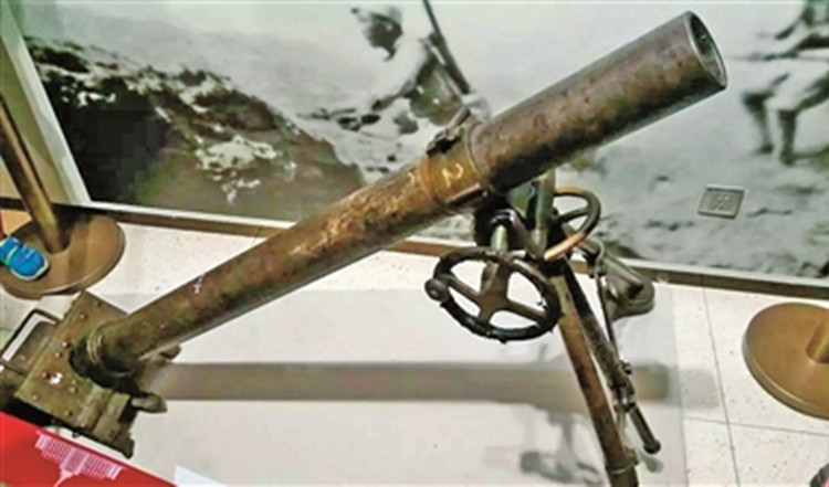 击毙阿部规秀的迫击炮如今陈列在中国人民革命军事博物馆.jpg