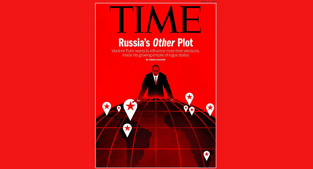 《时代》杂志把普京的形象和他的“秘密计划”用作期刊封面