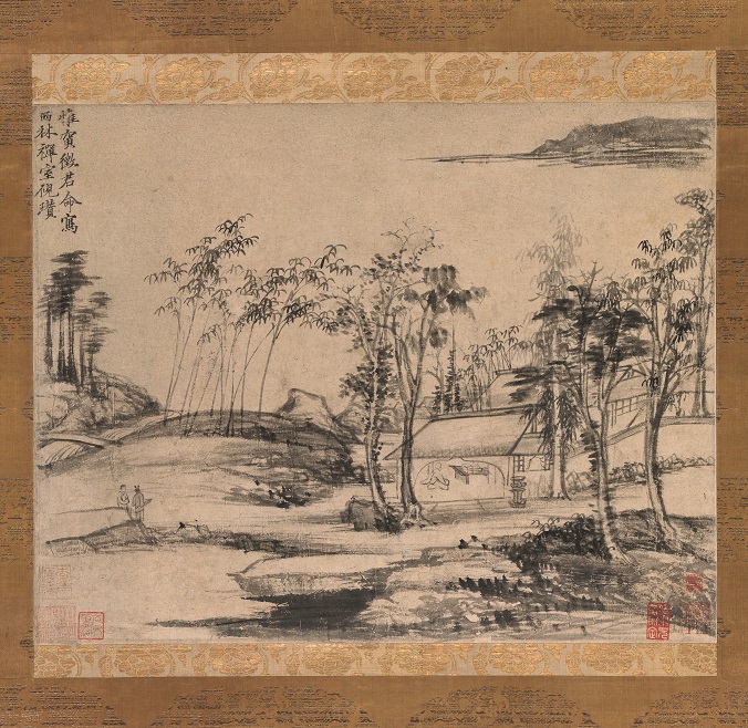 p260-西林禅室图水墨纸本 立轴Ni ZanMeditation RoomHanging scroll_ ink on.jpg