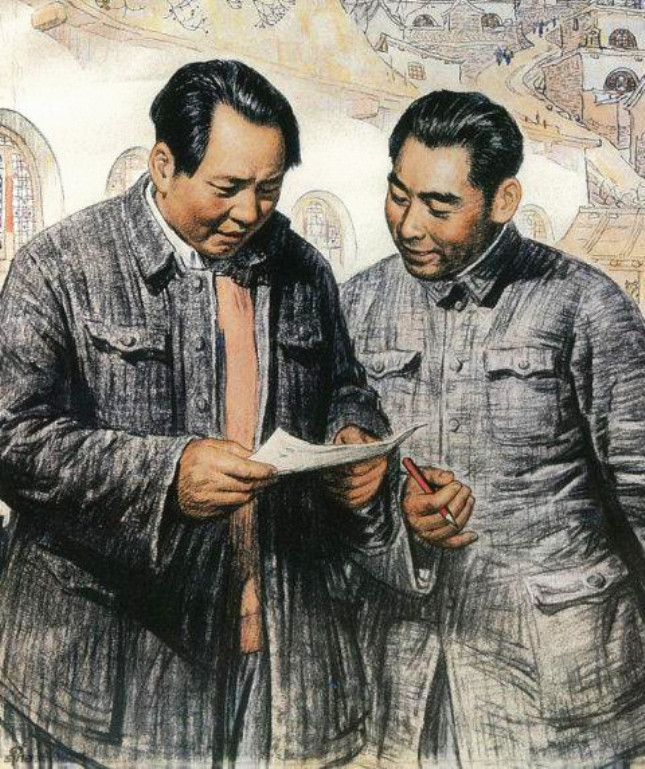 《毛主席转战陕北》（组画之一）.jpg