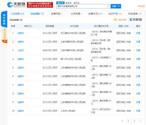 制造水氢汽车公司被申请破产公司高管股权被冻结