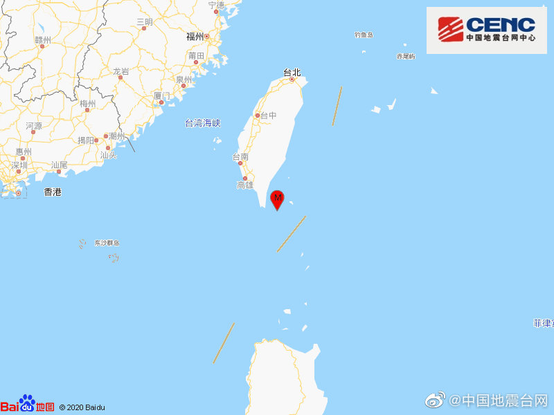 微博@中国地震台网 图