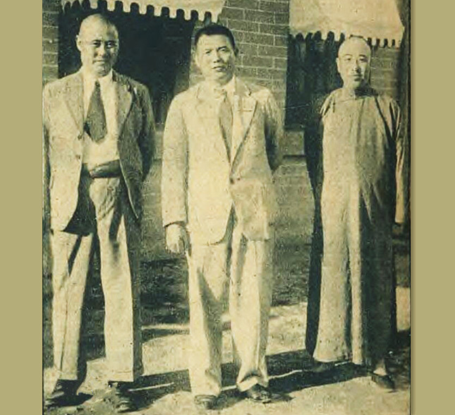 1933年时任内政部长的黄绍竑与傅作义、庞炳勋在绥远合影645.jpg