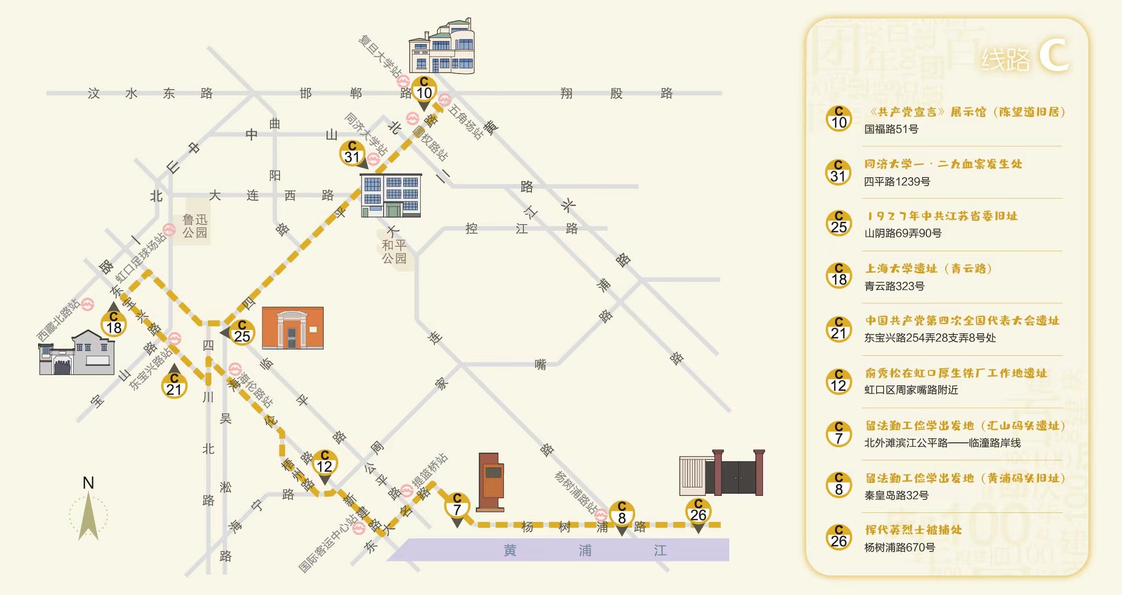《党领导青年运动上海红色史迹地图》游览线路C.jpg