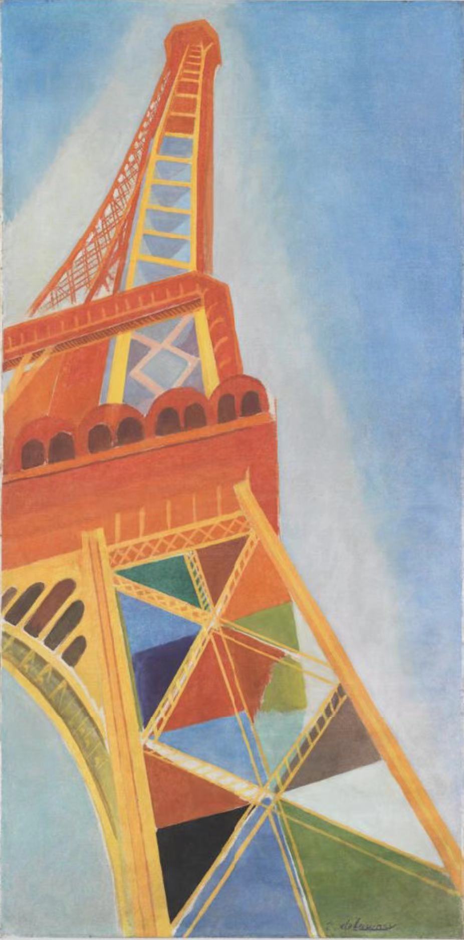 Robert Delaunay，《埃菲尔铁塔》，1926年，法国蓬皮杜艺术中心收藏.jpg