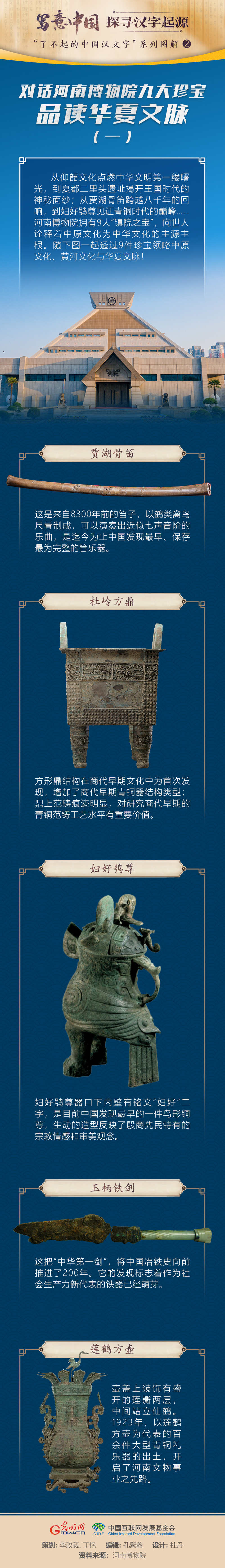 【写意中国探寻汉字起源】图解｜对话河南博物院九大珍宝 品读华夏文脉（一）