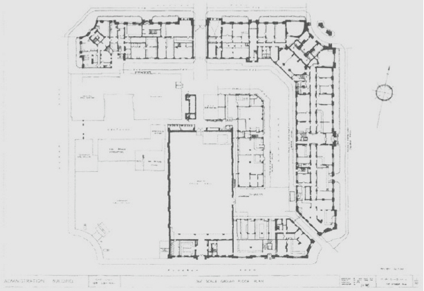 老市府大楼（原工部局大楼）1922年建成后建筑布局图.jpg