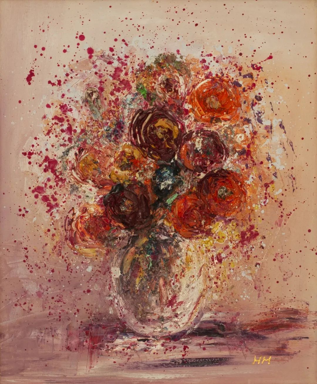 艺术家书法作品：黄皓《飞花》66x76cm.jpg