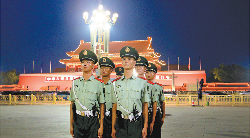 北京武警哨兵图片