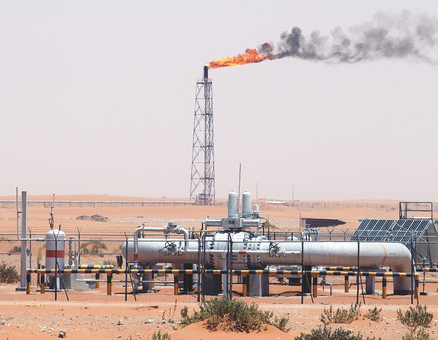 沙特阿美在沙特的一处油田