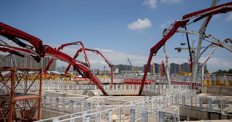 智能化建造助力超大体积大底板浇筑施工