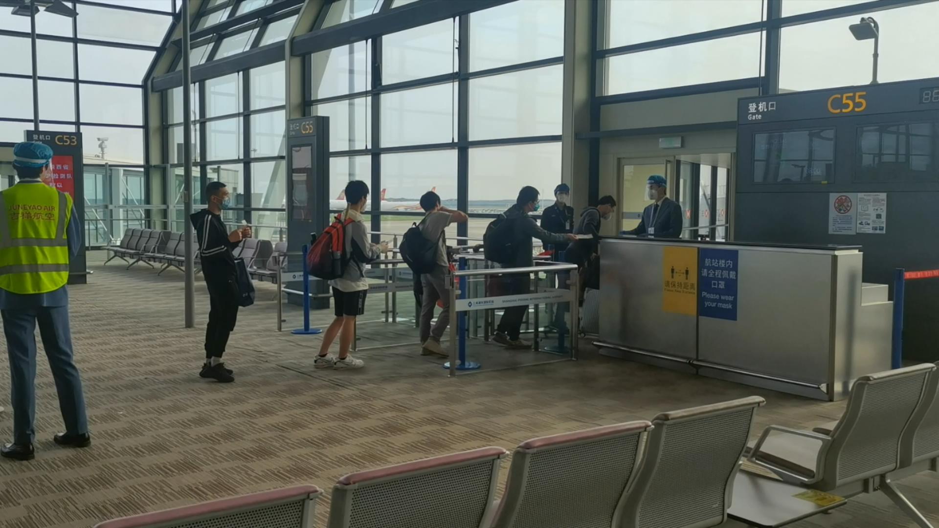 浦东机场 登机口图片
