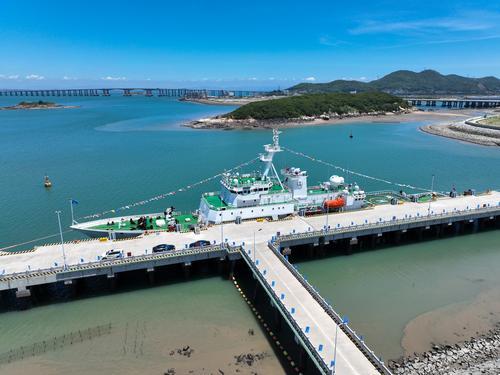 福建挖山填台湾海峡图片